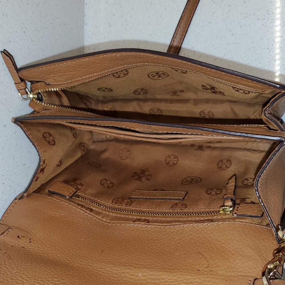 TORY BURCH Brown Leather Crossbody Bag - Picture 8 of 11